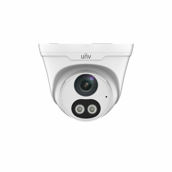 Uniview 4MP Color Hunter Eyeball Network Camera 2.8mm Fixed Lens, Warm Light IPC3614SR3-ADF28KMC-DL